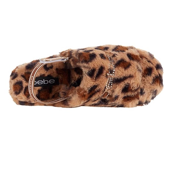 NWT BEBE JEANNA LEOPARD SLIPPER SLIDES - Picture 3 of 13